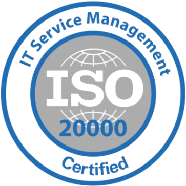 ISO 20000 IT service management certification logo