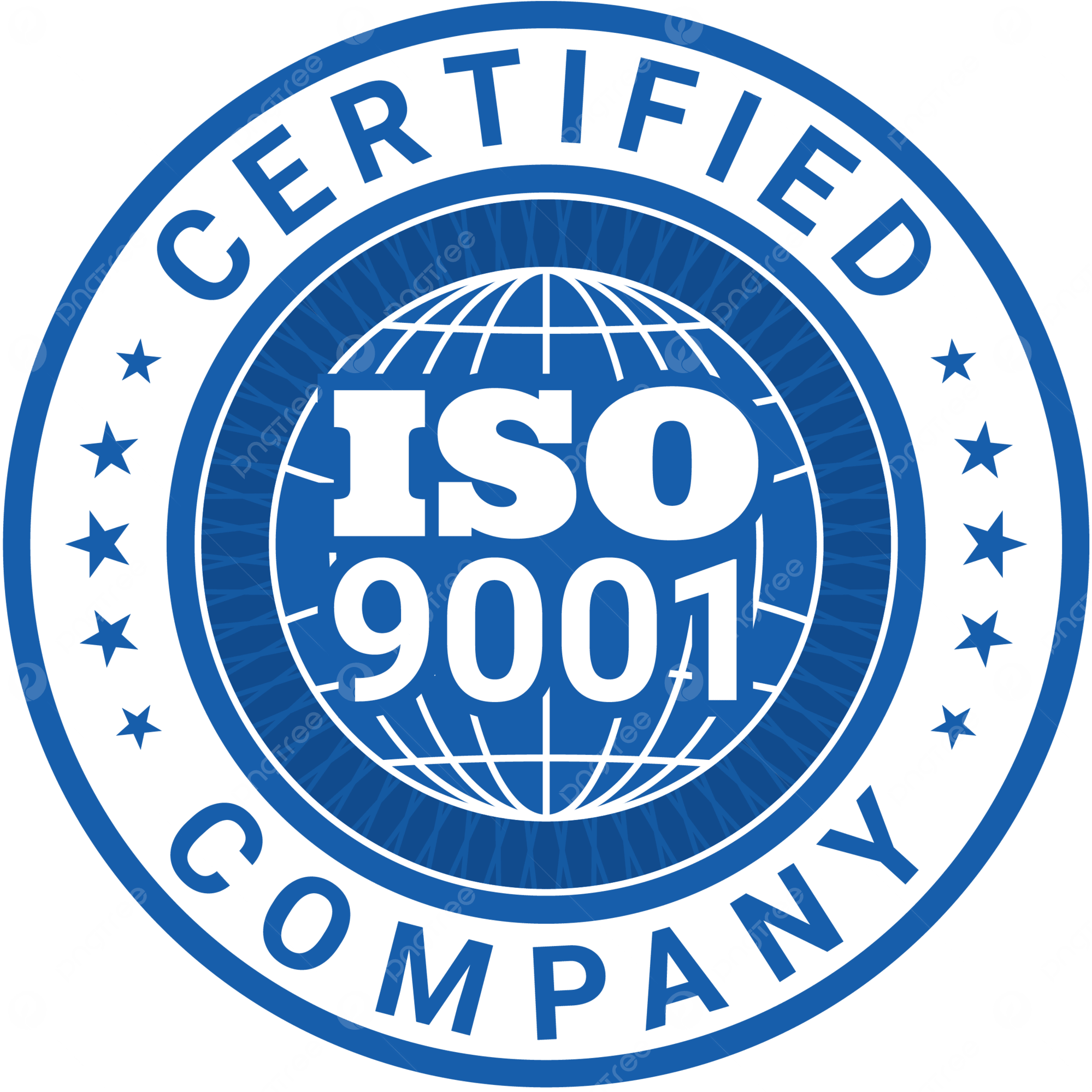 ISO 9001 certified company logo