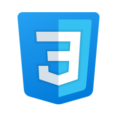 CSS3 web styling technology logo